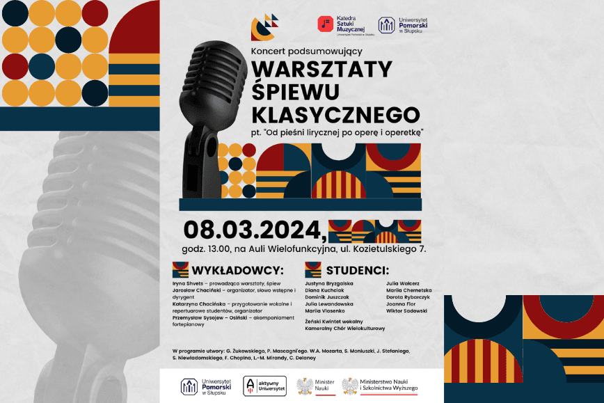 Koncert podsumowujący warsztaty śpiewu klasycznego pt.  „Od pieśni lirycznej po operę i operetkę”